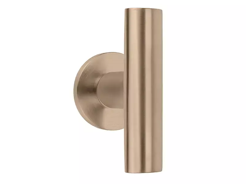 Gatdeel PVD licht brons Inc Piet Boon op verende rozet PBI103-G, Rechts